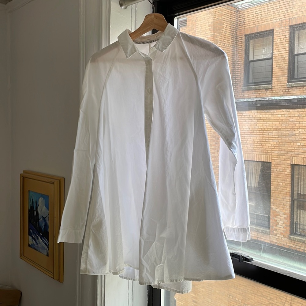 CHERISH - Size S; White Button Up Blouse